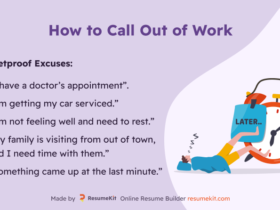 good excuses to miss work on short notice